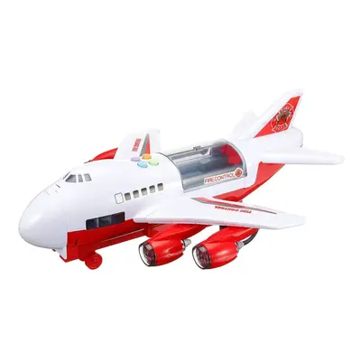 () Children's Large Inertial Airplane Toys Early Education Sound Light Story Set