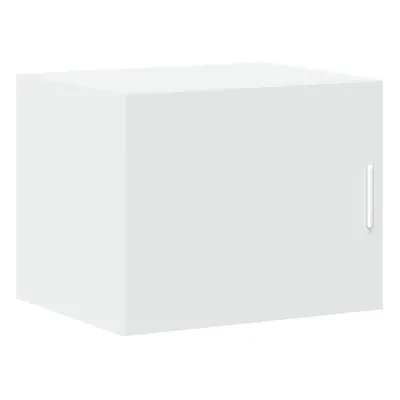 (white) vidaXL Wall Cabinet Bathroom Storage Cabinet Concrete Grey Engineered Wood