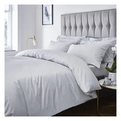 Satin Stripe TC Premium Duvet Cover Grey King