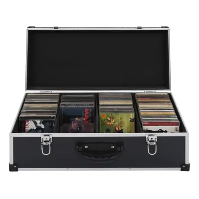 CD Case for CDs Aluminium ABS Black