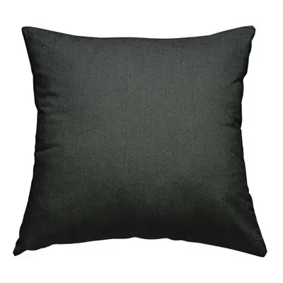 (Large) Chenille Fabric Antique Charcoal Grey Plain Cushions Piped Finish Handmade To Order