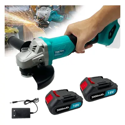 125mm Cordless Angle Grinder+2x Battery 5.5A+Charger-Makita Compatible