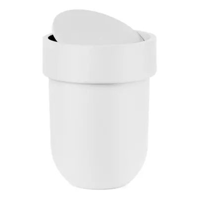 Umbra Touch Waste Bin with Lid, White