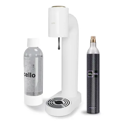 Cello Litre Sparkling Water and Soda Maker Machine in White