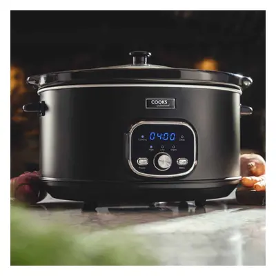 Cooks Professional Digital Slow Cooker Litre Delay Timer & Keep Warm