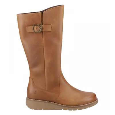 (4 (Adults')) Luna | Tan | Women's Long Leather Boots