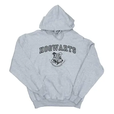 (4XL, Sports Grey) Harry Potter Mens Hogwarts Crest Hoodie