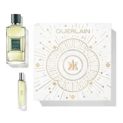 Guerlain Vetiver Pcs Set For Men: 3.3 Eau De Toilette + 0.3 Eau De Toilette