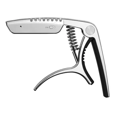 (Silver) 2-in-1 Multi-functional Guitar Capo Tuner