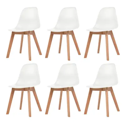 (white, pcs) vidaXL Dining Chairs Dinner Room Seat Resturant Kitchen Chair Dinner Chair