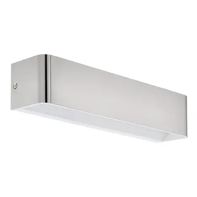 Wall Light Satin Nickel Front Cover Oblong Box Structure Bulb LED 12W Included