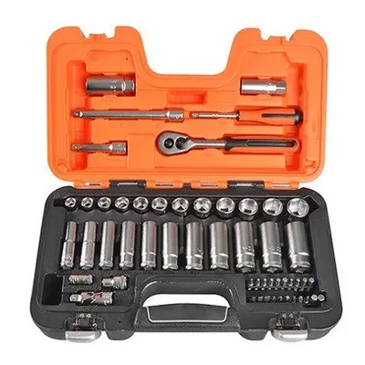 Bahco S330L Socket Set of Metric 1/4in & 3/8in Deep Drive