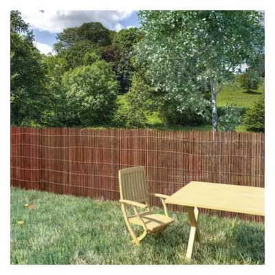 vidaXL Garden Willow Branch Fence 300x100cm Outdoor Backyard Screen Barrier