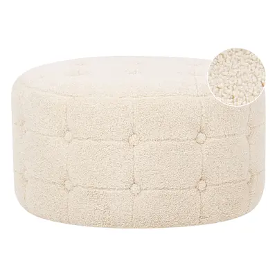 Pouffe TAMPA Beige Boucle