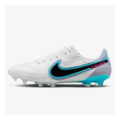 (White/Baltic Blue/Pink Blast/Black, UK9.5) Nike Tiempo Legend Elite FG Firm Ground Men's Footba