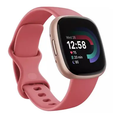 Fitbit Versa FB523RGRW Smart Watch GPS HR Tracking Pink Sand/Copper Rose