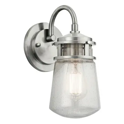 Outdoor IP45 Wall Light Brushed Aluminum LED E27 75W