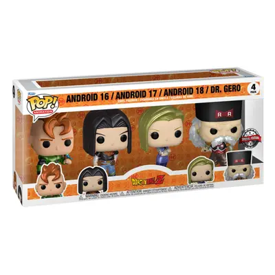 Funko Pop! Exclusive Dragon Ball Z Animation 4-Pack - Android 16, Android 17, Android & Dr. Gero