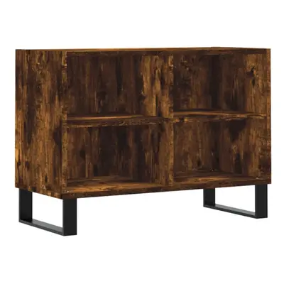 vidaXL TV Cabinet TV Unit Media Cabinet TV Stand Smoked Oak Engineered Wood