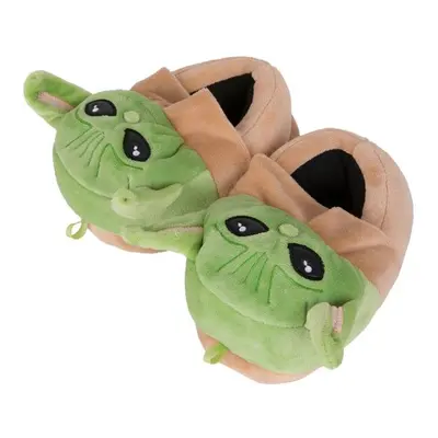 Star Wars 870839-size7-8 The Mandalorian Grogu Youth Boys Slippers, Multi Color - Size