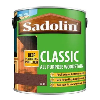 Sadolin Classic Wood Protection Teak 2.5 Litre