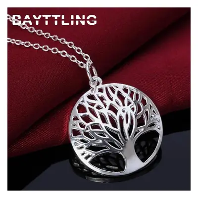 925 Sterling Silver Inches Tree of Life Necklace For Women Wedding Necklace Glamour Jewelry