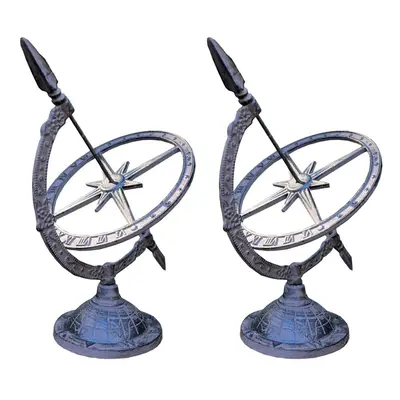 Cast Iron Garden Sundials (Pack of 2)