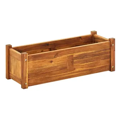 vidaXL Garden Raised Bed Acacia Wood 76x27.6x25cm Vegetable Flower Plant Bed