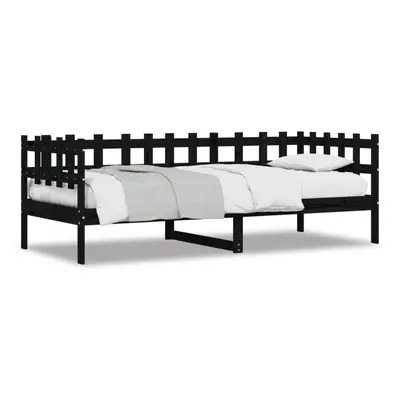 (black, x cm) vidaXL Day Bed Bedroom Sofa Bed Guest Bed Frame Daybed Couch Solid Wood Pine