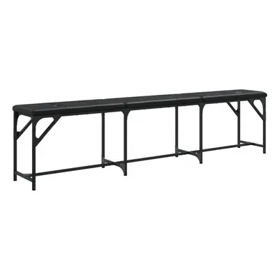 (black, x x cm) vidaXL Dining Bench Hallway Bench Dining Room Bench Seat Steel and Fabric