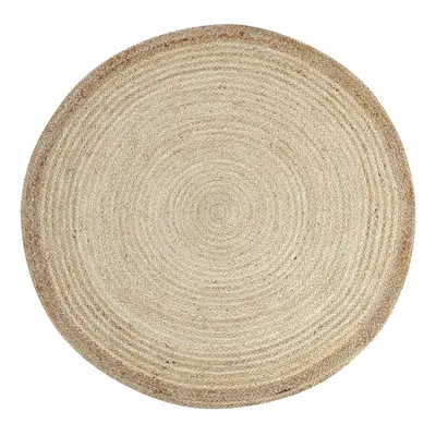 Round Jute Area Rug cm Light Beige MENEMEN