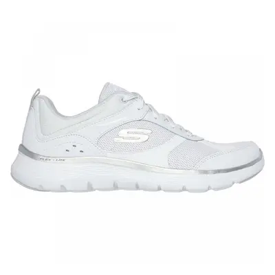 (3 (Adults')) Flex Appeal 5.0 Fresh Touch | White/Silver | Womens Lace Up Trainers