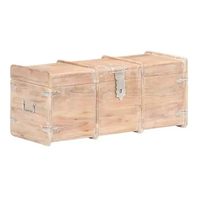 vidaXL Solid Acacia Wood Storage Chest Wooden Furniture Blanket Trunk Box