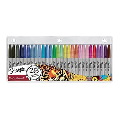 Permanent Marker Set Exclusive Colour Assortment Fine Point Count