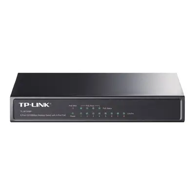 TP-LINK 8-port 10/100 PoE Switch Unmanaged Power over Ethernet (PoE) Black