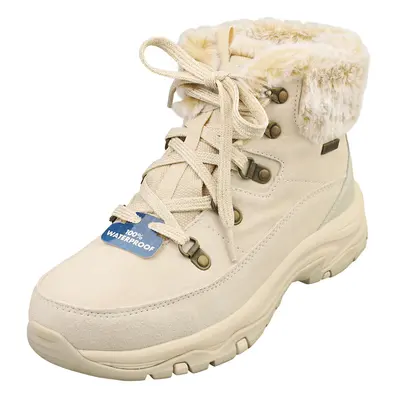 (4) Skechers Trego Snow Worries Waterproof Womens Fashion Boots in Natural