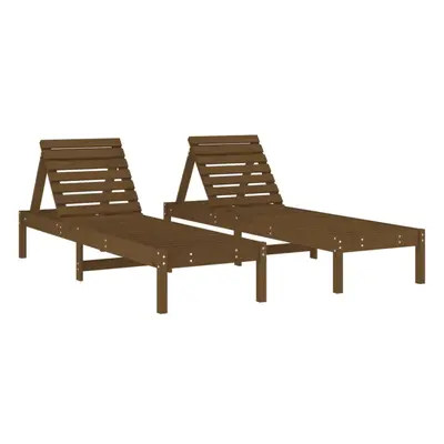 (honey brown pine, pcs) vidaXL Sun Loungers Sun Bed Outdoor Lounge Bed Garden Day Bed Solid Wood