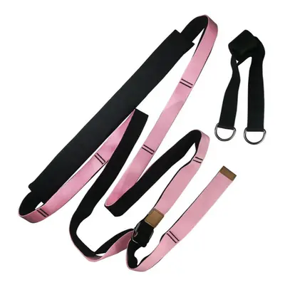 (Pink) 350cm Stretching Band Adjustable Training Belt Back Bend Strap Assist for Home Fitness Bo