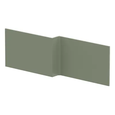 1700mm Square MDF Reversible Shower Bath Front Panel - Satin Green