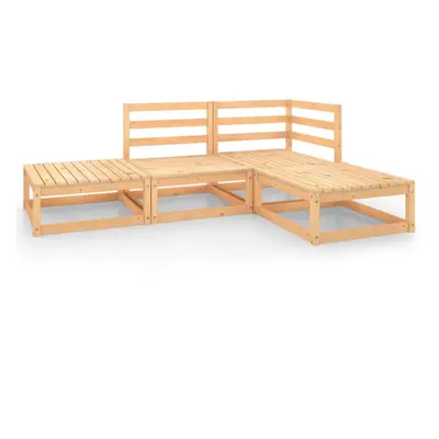 vidaXL Garden Lounge Set Outdoor Furniture Set Wooden Piece Solid Wood Pine