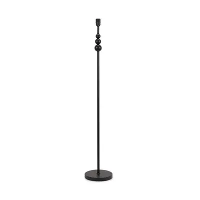 ValueLights Marissa Black Stacked Ball Freestanding Floor Lamp Base