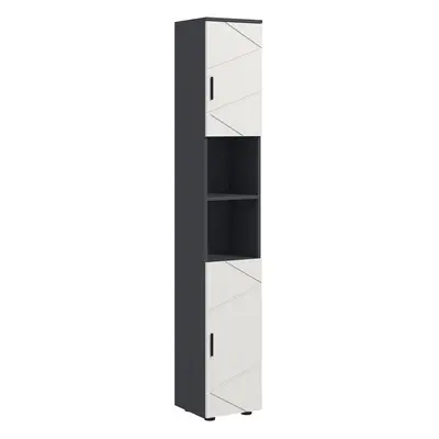 kleankin Tall Bathroom Storage Cabinet, Slim Bathroom Cabinet with Soft Close