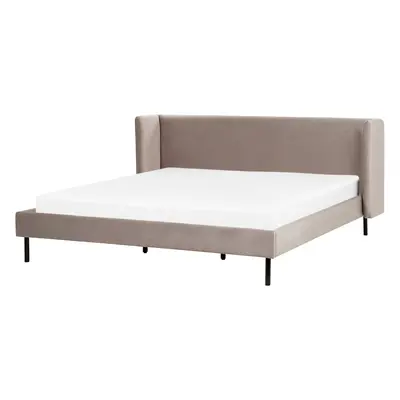 Bed Velvet ARETTE x cm (EU Super King) Taupe