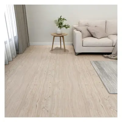 vidaXL 55x Self-adhesive Flooring Planks PVC 5.11 mÂ² Light Brown Bathroom