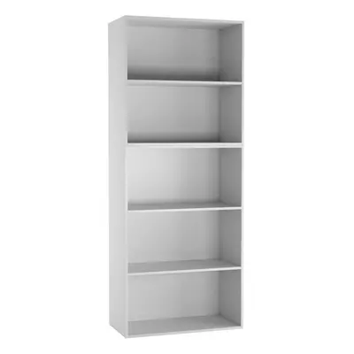 (White) Wide Tier Book Shelf Bookcase Cabinet Display