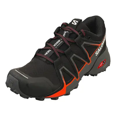 Salomon Speedcross Vario Womens Running Trainers in Black Red - UK