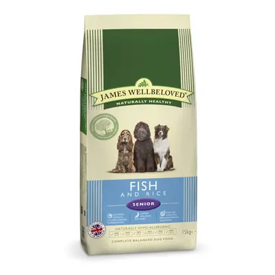 Jwb Adult Dog Senior Fish & Rice Kibble 15kg