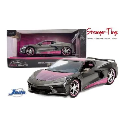 Jada 1/24 Pink Slips Chevrolet Corvette Stingray - Grey And Pink