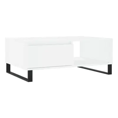 (white) vidaXL Coffee Table Side Table End Table Sofa Table White Engineered Wood