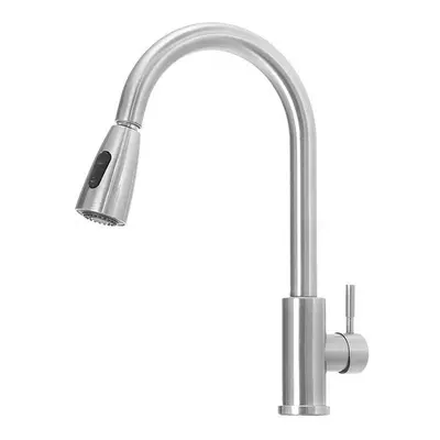 Stainless Steel Hot And Cold Pull Tap Simple Kitchen Sink Faucets